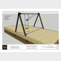 Aluminium Gyngestativ med sde