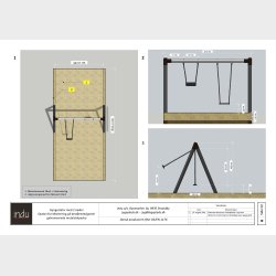 Aluminium Gyngestativ med sde